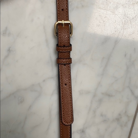 Black and taupe leather cross body bag. - Picture 6 of 7